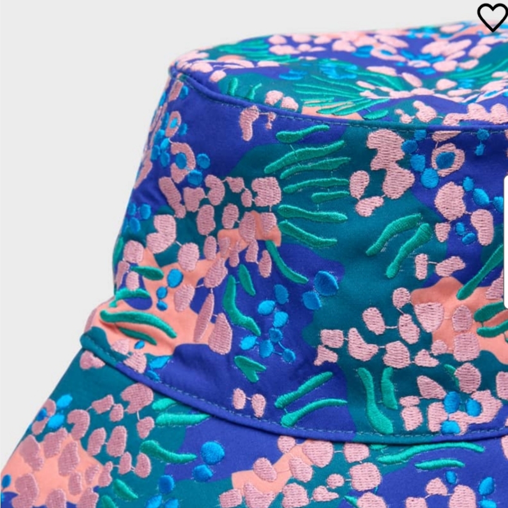 NEW  LELE SADOUGHI  EMBROIDERED  BUCKET HAT - Picture 3 of 8